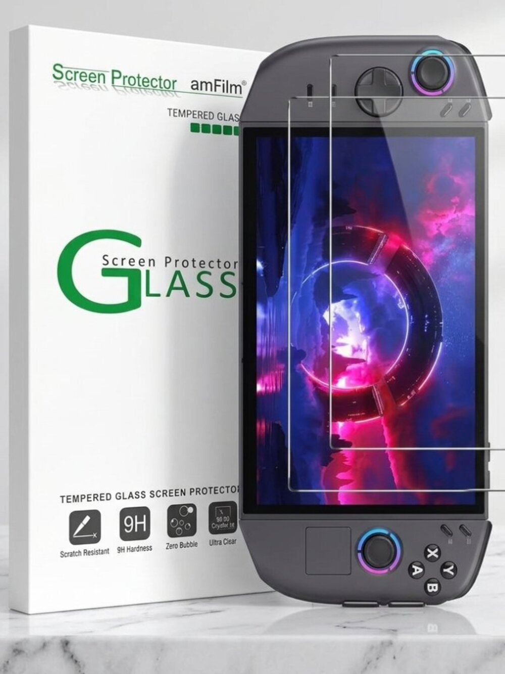 Lenovo Legion Go 2 (2025(2 Pack) Tempered Glass Screen Protector